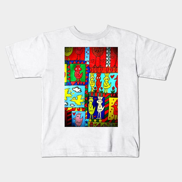 Artwork Street Art Berlin Wall Germany Kids T-Shirt by AndyEvansPhotos